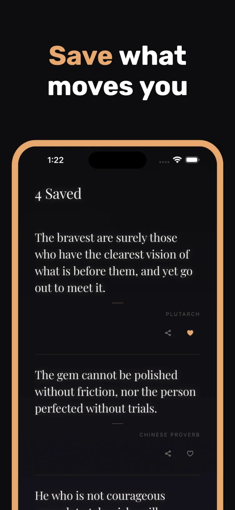 Save what moves you