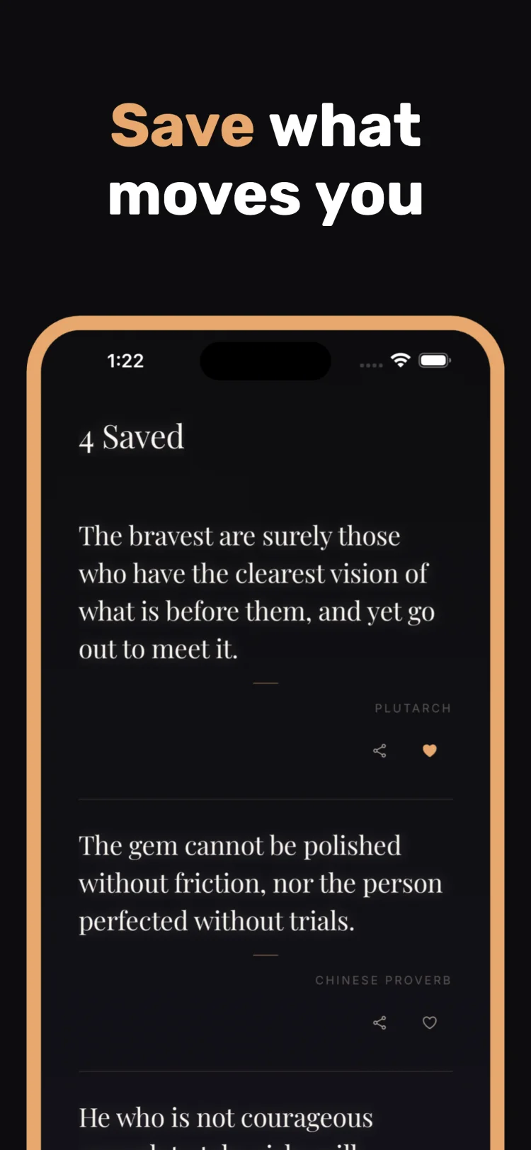 Save what moves you