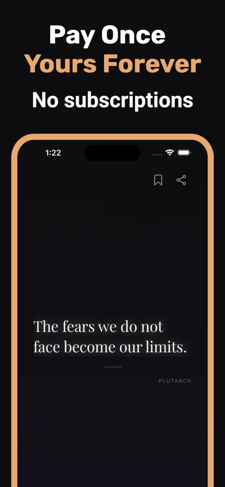 Pay once. Yours forever.