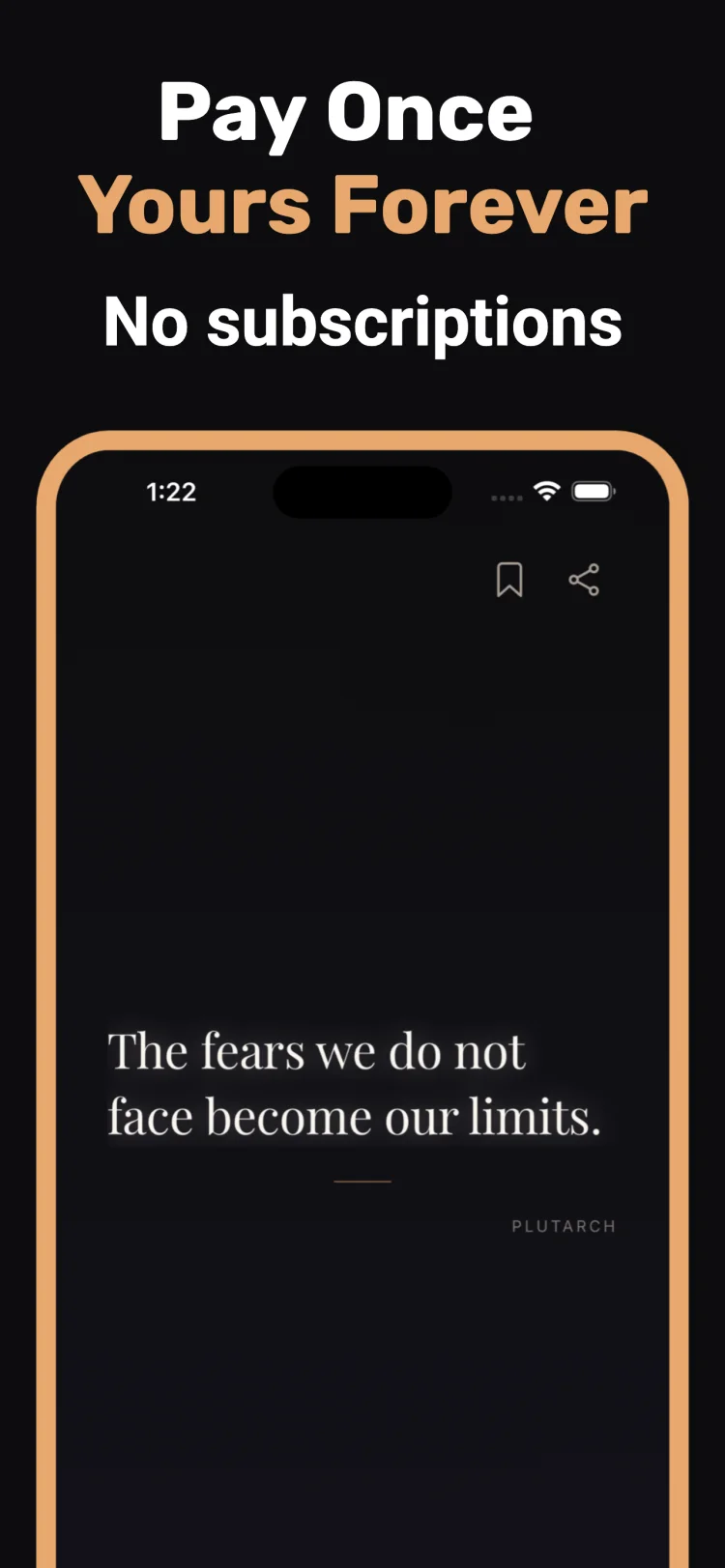 Pay once. Yours forever.